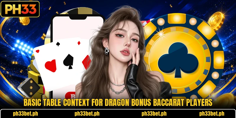 Basic table context for Dragon Bonus Baccarat players