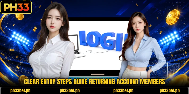 Clear entry steps guide returning account members Clear entry steps guide returning account members
