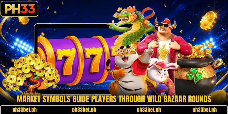 Market symbols guide players through Wild Bazaar rounds