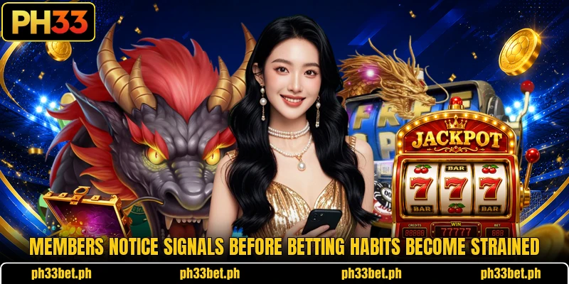 Members notice signals before betting habits become strained Members notice signals before betting habits become strained