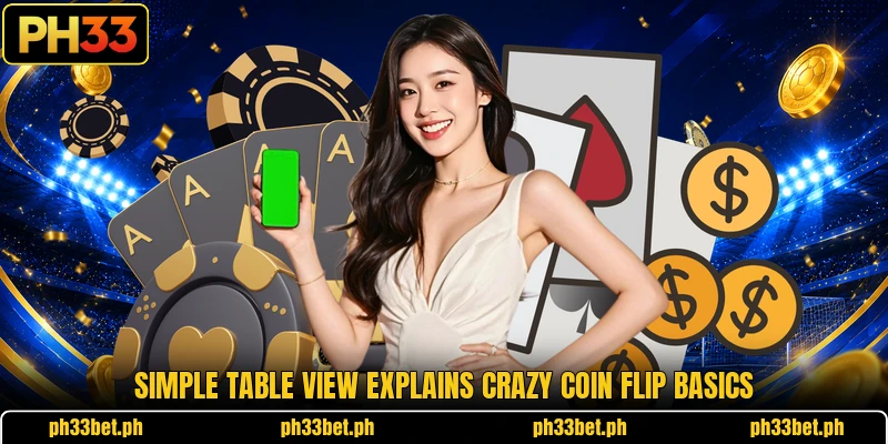 Simple table view explains Crazy Coin Flip basics Simple table view explains Crazy Coin Flip basics