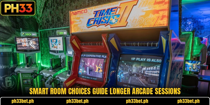 Smart room choices guide longer arcade sessions Smart room choices guide longer arcade sessions