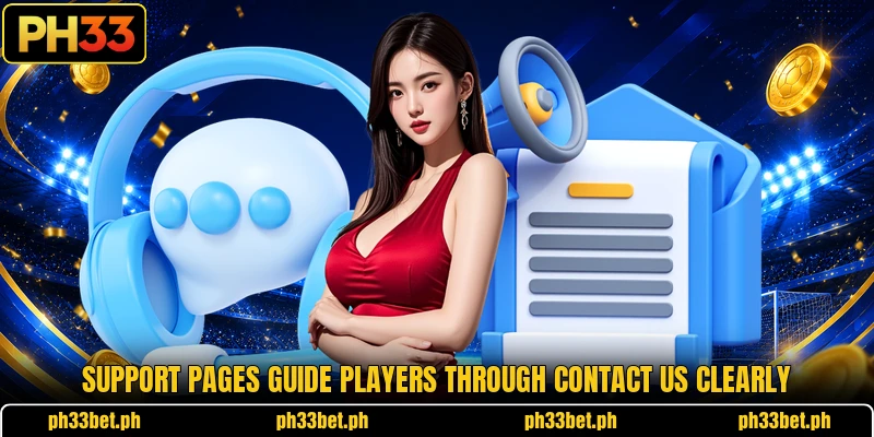 Support pages guide players through contact us clearly Support pages guide players through contact us clearly